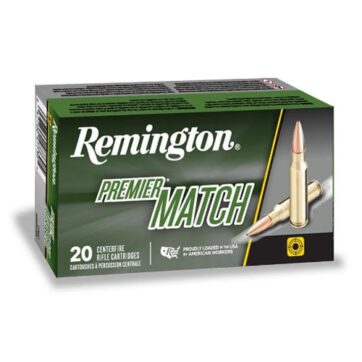 Remington Premier Match 308 Winchester Ammo 168 Grain Sierra MatchKing Boat Tail Hollow Point